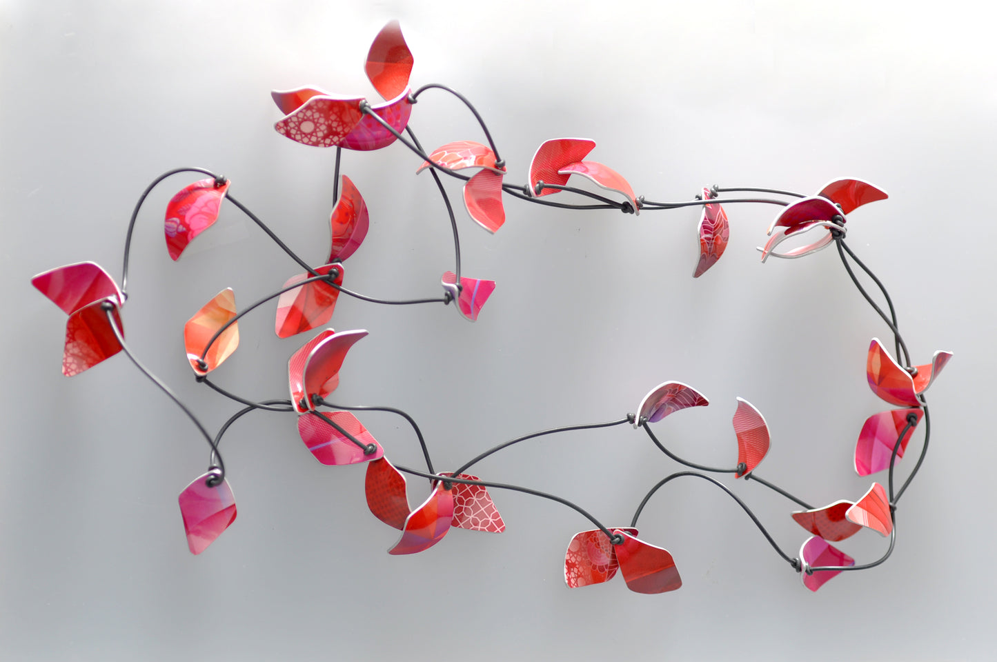 Petal Necklace - Red