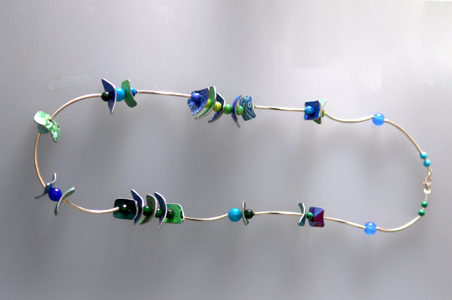 Tube Necklace - Blue