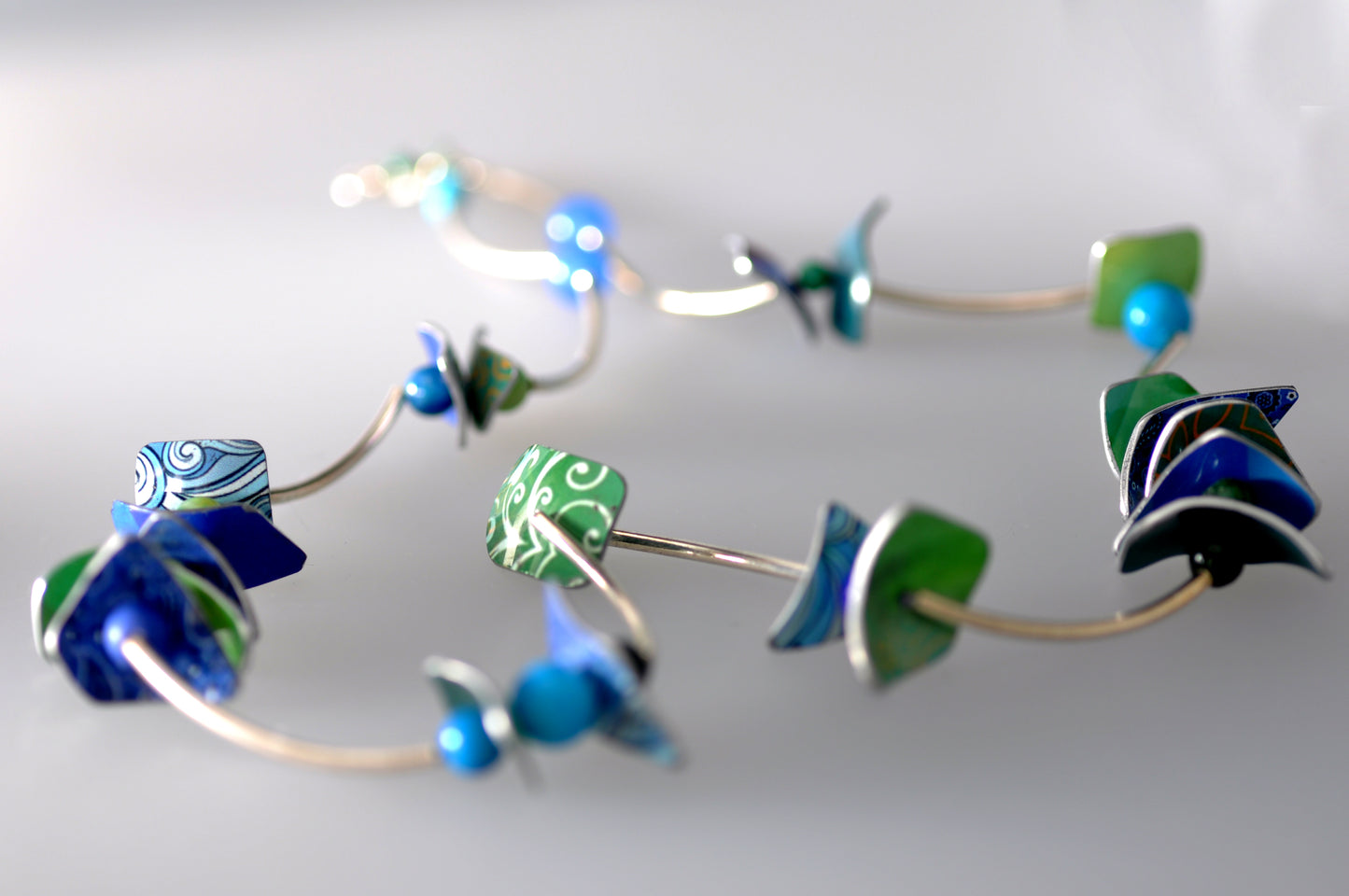 Tube Necklace - Blue