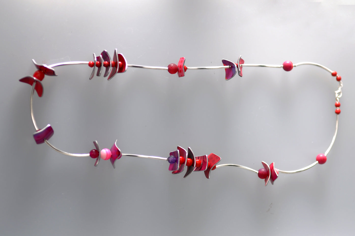 Tube Necklace - Red