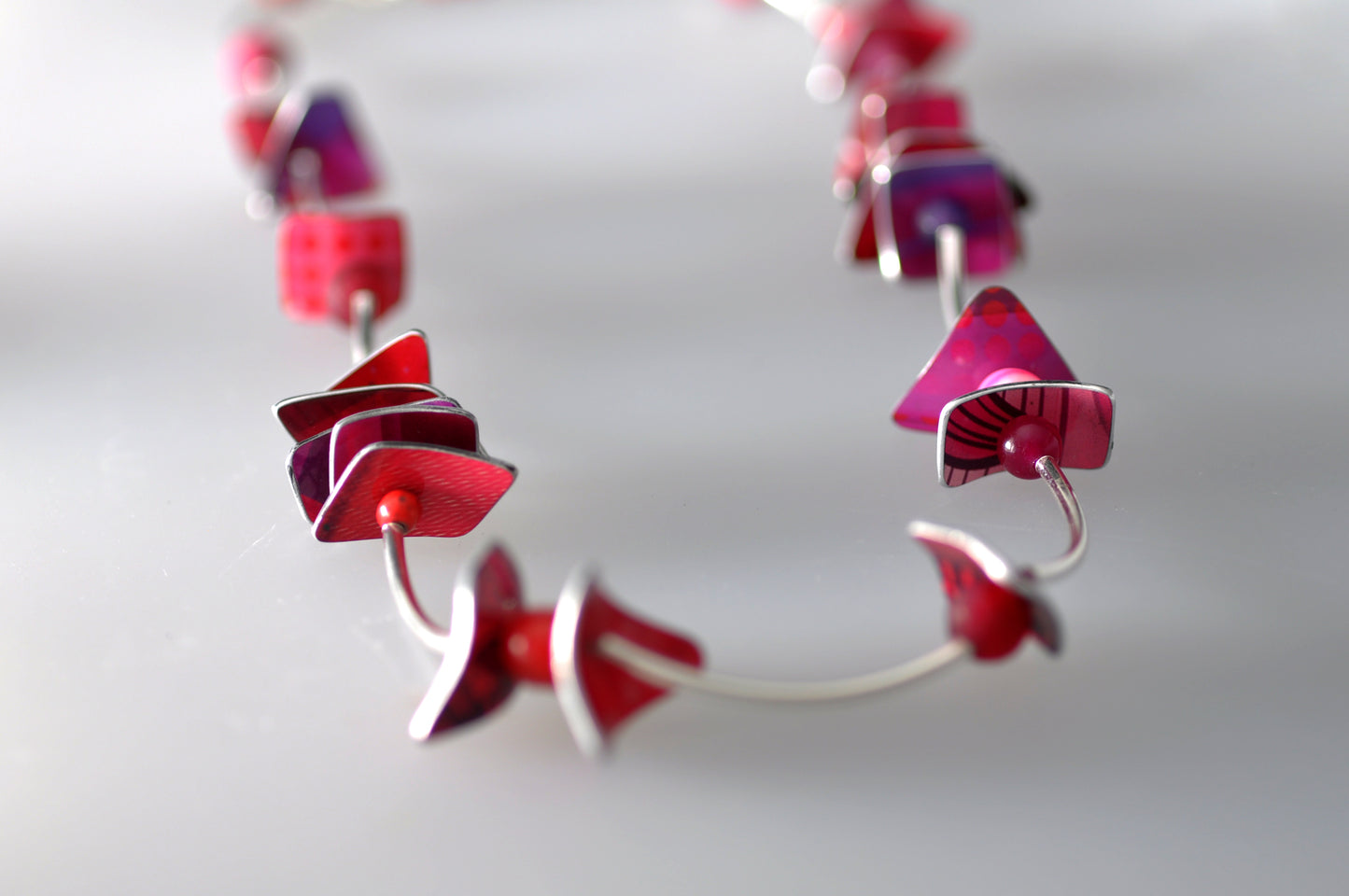 Tube Necklace - Red