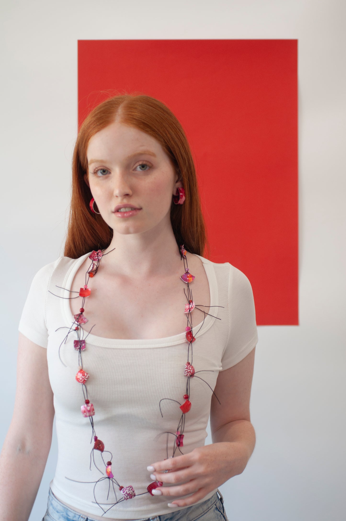 Colora Necklace - Red