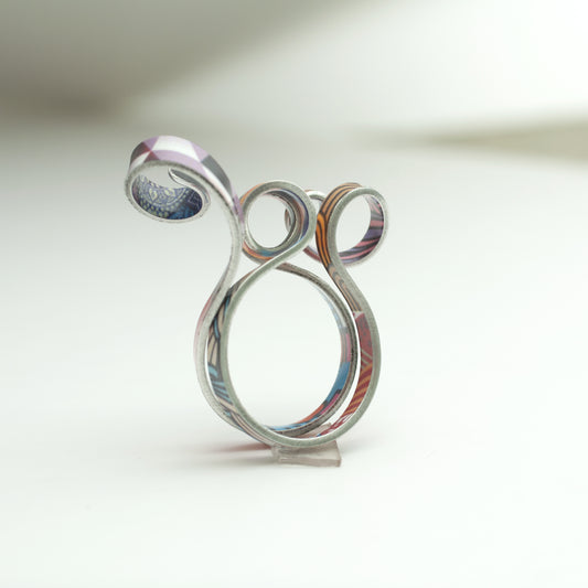 Curly Ring - B-Multicolor