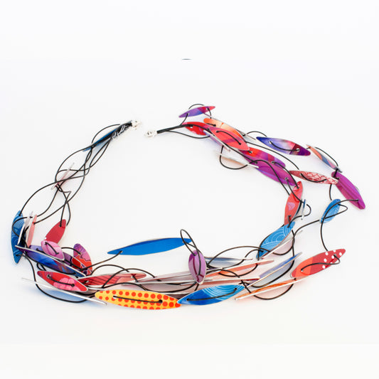 Leaves Layer Necklace - Multicolor